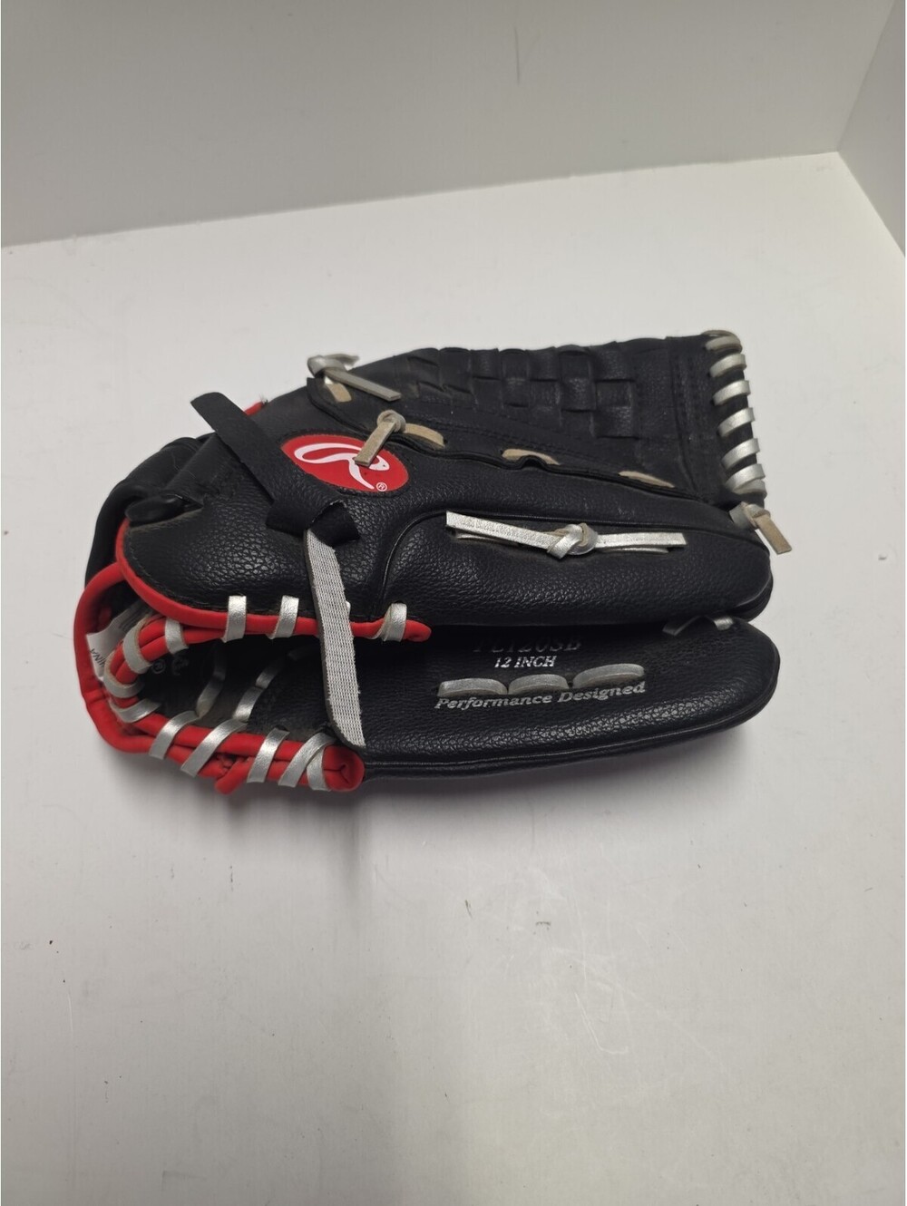 Rawlings Players Series PL120SB 12" Leather Basket Web Glove; Right Hand Throw